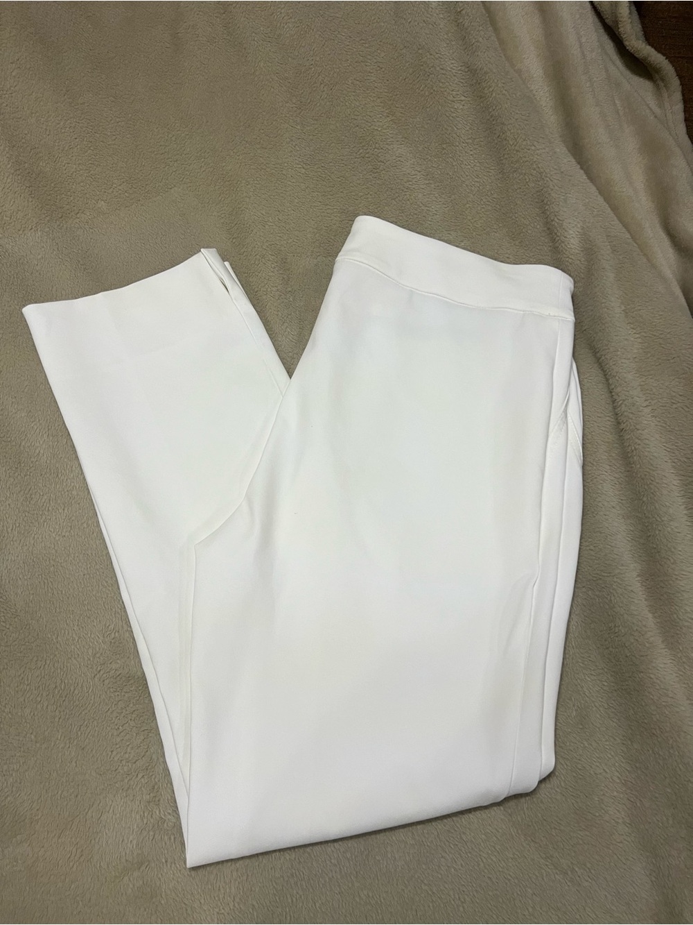 Rachel Zoe White Stretch Ponte Pull-On Pants